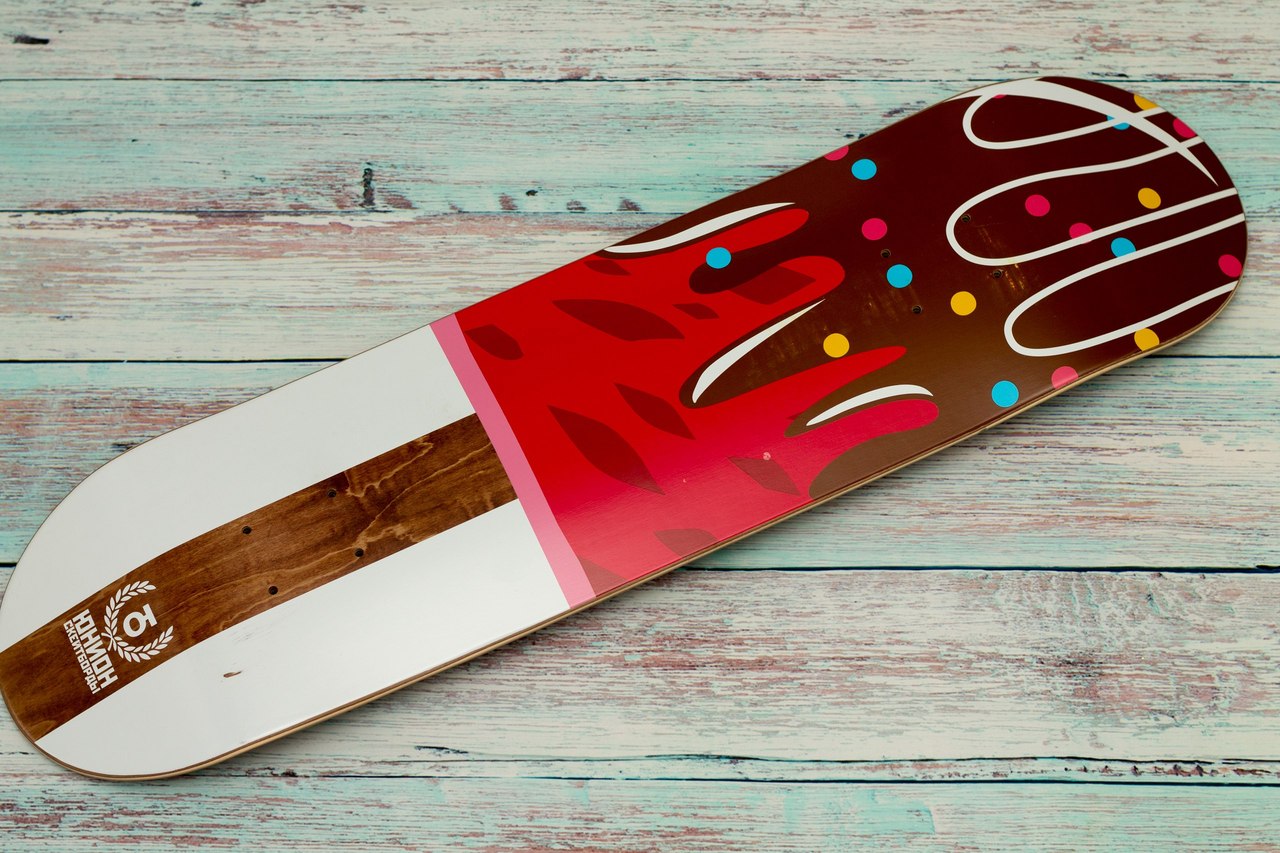 Дека ICE CREAM 8x31.625 medium concave канадский клен Скейтборды ЮНИОН - бренд №1 в России.