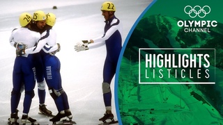 Top 5 most stunning moments in Olympic Short Track Speed Skating | Highlights Listicles