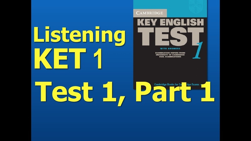 Listening A2, KET 1, Test 1, Part 1