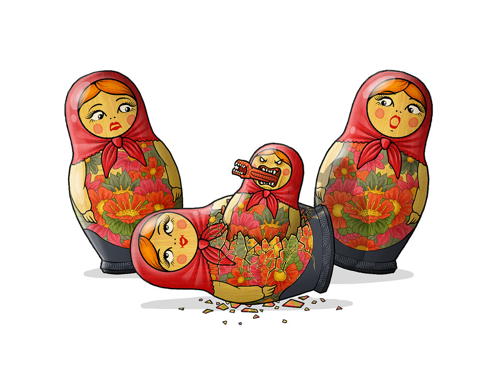 Картинки смешные матрешки, днем