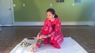 How to wear Kathak ghungroos