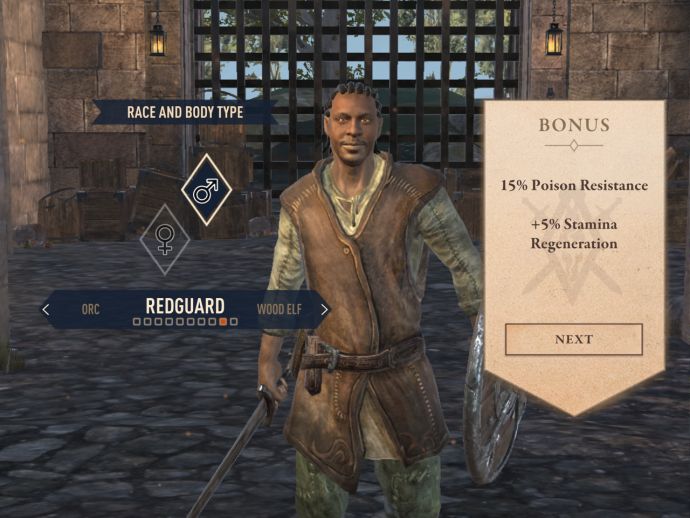Редгарды в The Elder Scrolls Blades