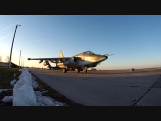 Тренировочные полеты летчиков ЮВО на штурмовиках Cу-25СМ3 на Кубани