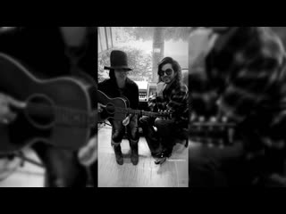 Adam Lambert with Linda Perry 01/05/2019