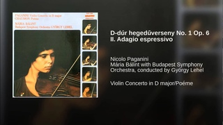 D-dúr hegedűverseny No. 1 Op. 6 II. Adagio espressivo