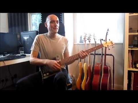 Cigar Box Bass Guitar quick demo