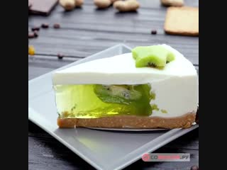 Желейный торт с киви 🥝