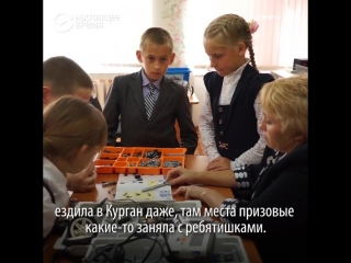 В школе на уроках труда - работа на огороде