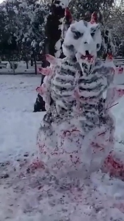 Суровый Темрюкский Снеговик
