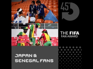 Претенденты на награду болельщикам FIFA Fan Award ?