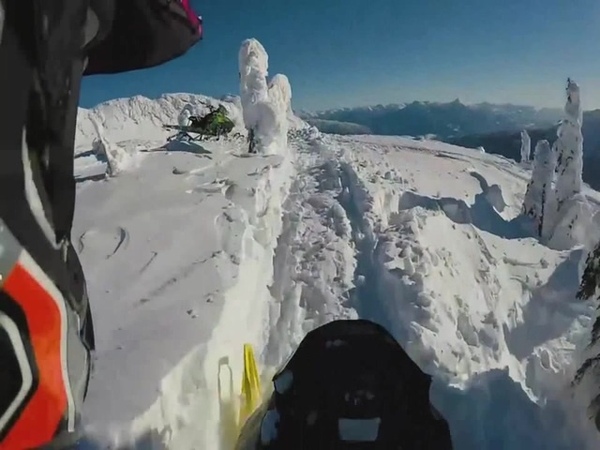 Amazing Snowmobile Jump