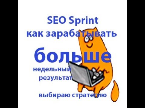 Seo sprint неделя работы, результаты