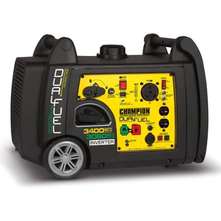 Champion 100263 3400 Ватт Двойной топливный RV Ready Портативный инверторный генератор с электрическим пуском