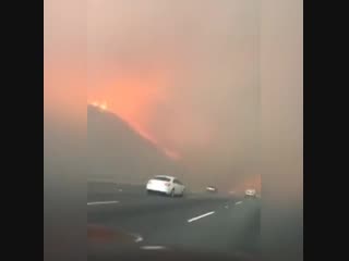 Русскоязычные попали в зону пожара в Калифорнии