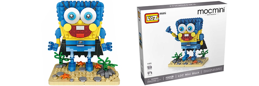 Конструктор LOZ MOC MINI "Герой Губка Боб" 1103 Конструктор LOZ MOC MINI "Герой Губка Боб" 1103