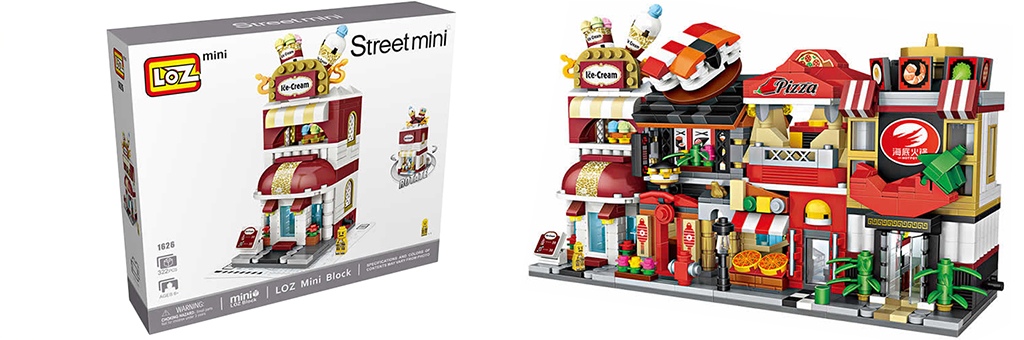 Конструктор LOZ Street Mini "Магазин мороженого" 1626 Конструктор LOZ Street Mini "Магазин мороженого" 1626