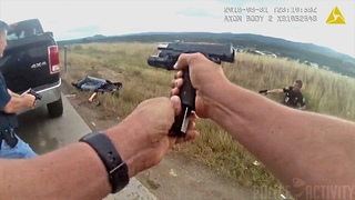 Мужчина был застрелен после того, как наставил пистолет на помощников шерифа Колорадо