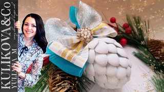 Сувенир новогодняя шишка DIY от Yuliana M