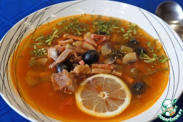 Солянка с грибами по-сибирски