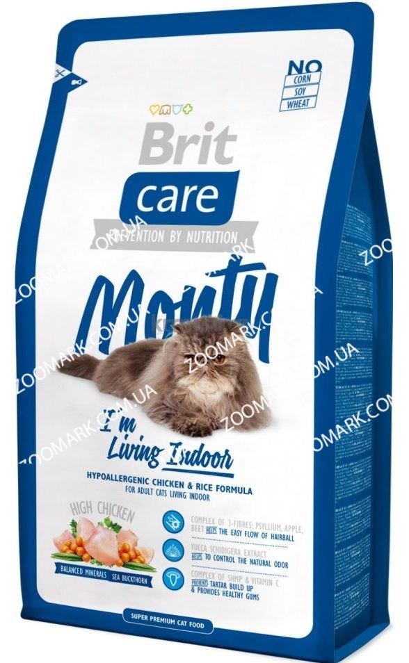 Brit Care Cat Indoor Monty для кошек, живущих в помещении
