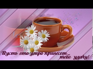 ПУСТЬ ЭТО УТРО ПРИНЕСЁТ ТЕБЕ УДАЧУ ФУТАЖ