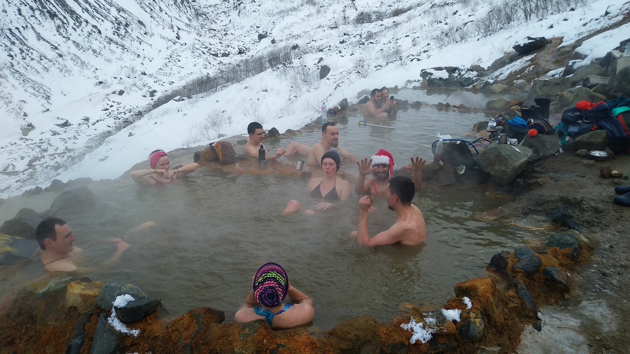 Новый год на горячих источниках Кармадона. Автор - гид группы Кардашев Багдан