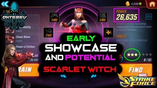 Scarlet Witch Gameplay - Marvel Strike Force - MSF