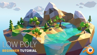 Low Poly Island | Beginner | Blender 2.8 Tutorial