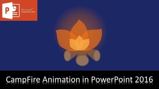 2D Camp Fire Animation | Motion Graphics in PowerPoint 2016 | The Teacher