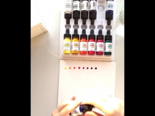 Unpacking and washing out the liquid pigments by with What should I say? 🧐 Wow! 😄These liquids are so bright and vibrant🤩🌈 It