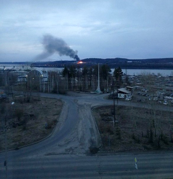 Пожар в Усть-илимске 08.05.2018