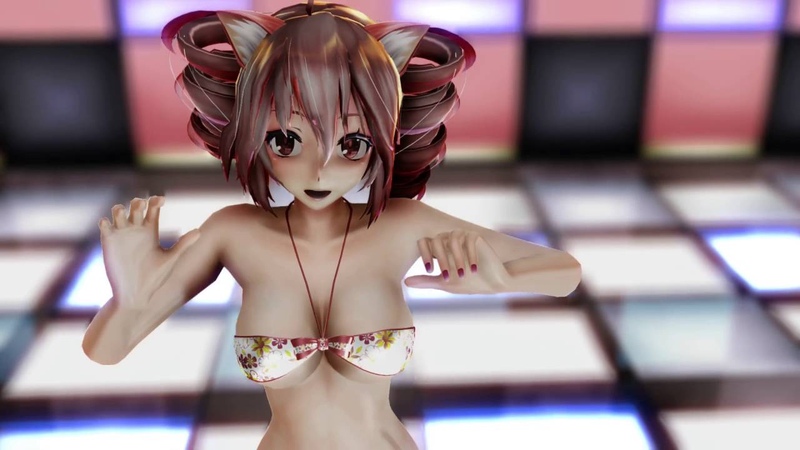【MMD】 テト『PiNK CAT』 <質感up> 【60fps】