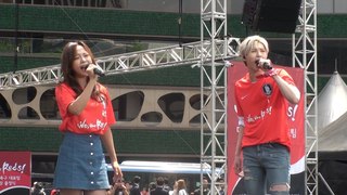 김세정-레오, '2018 러시아월드컵' 응원가 라이브 무대 최초 공개!