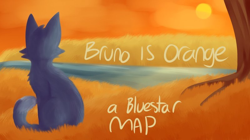 Bruno is orange a bluestar map