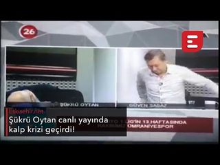Şükrü Oytan canlı yayında kalp krizi geçirdi!