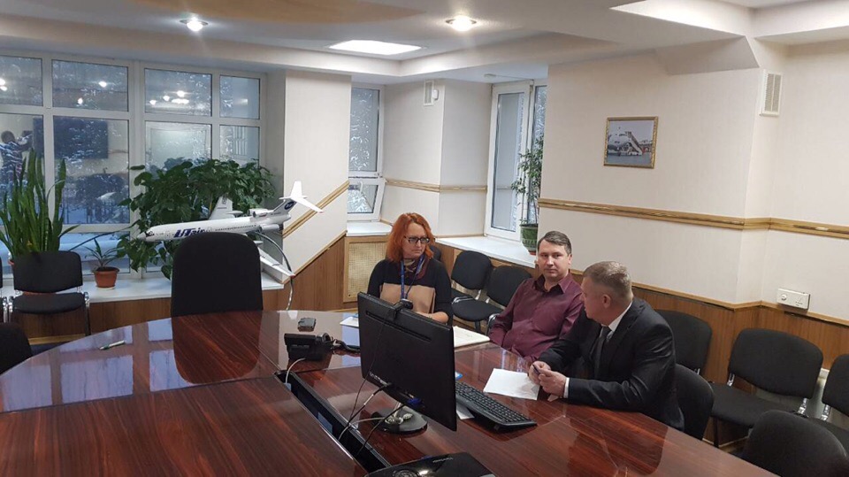 Депутат Андрей Миляев встретился с генеральным директором « Аэропорт Сургут».