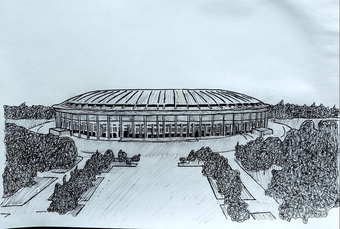 Как рисовать стадион