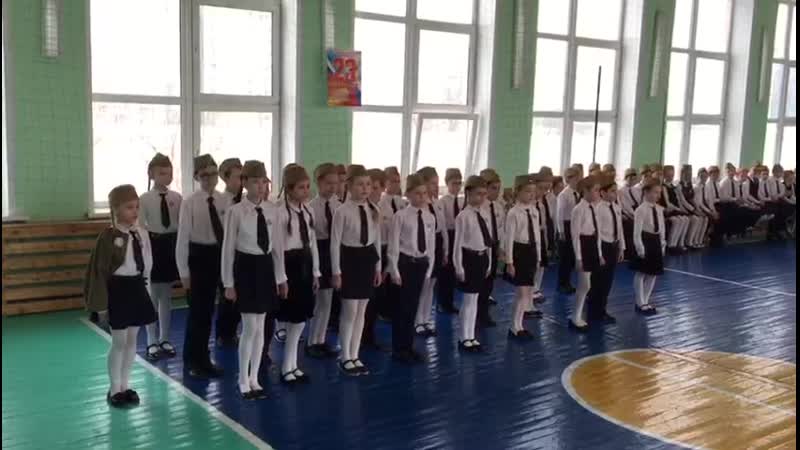 22.02.2019 смотр строя и песни 1