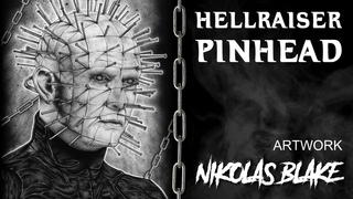 Pinhead (Hellraiser) Graphite pencil Drawing | by Nikolas Blake