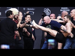 КОНОР УДАРИЛ ХАБИБА НА ВЗВЕШИВАНИЕ | БИТВА ВЗГЛЯДОВ UFC 229 | дата время бой прямая трансляция