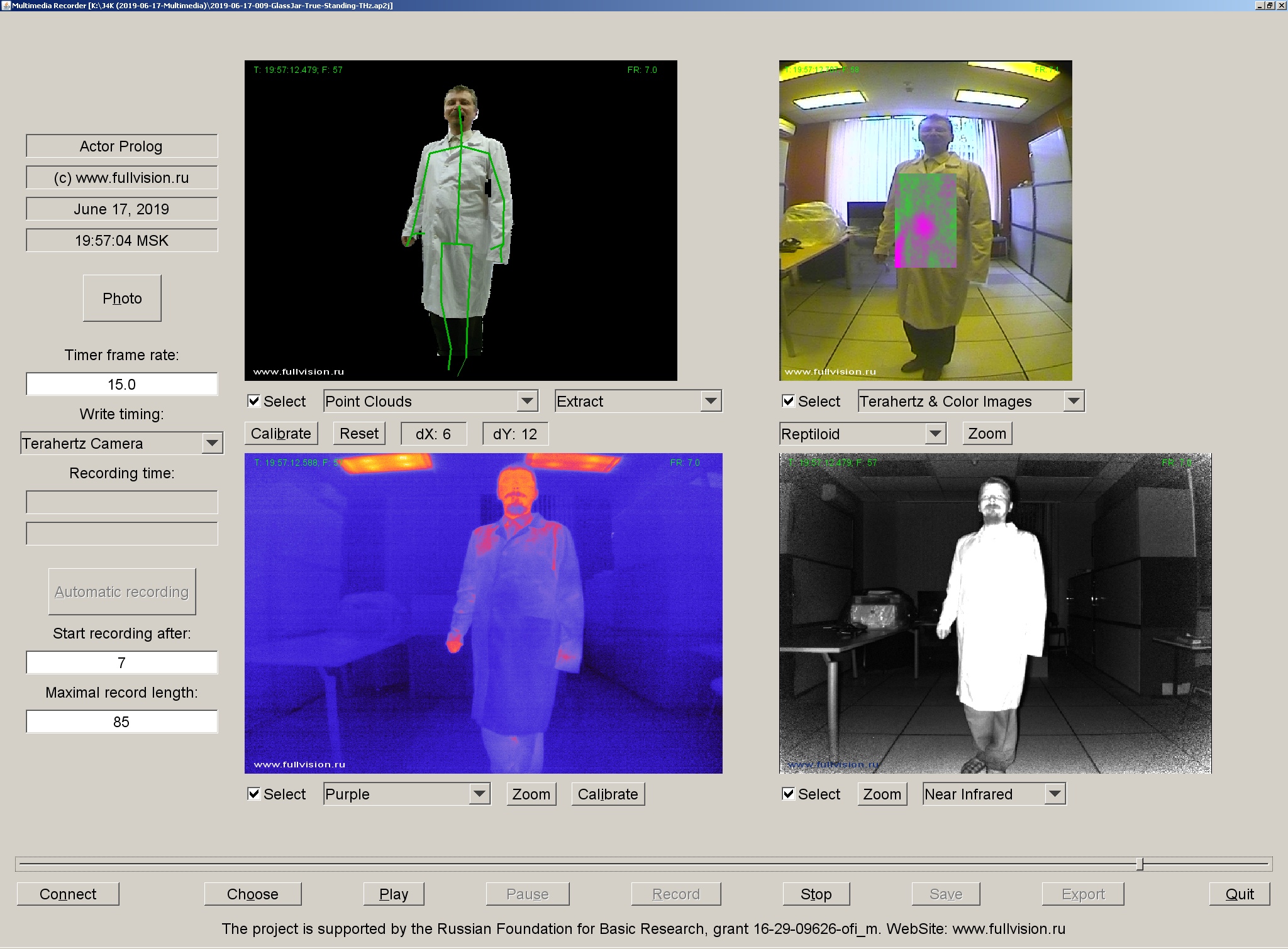 THz and thermal video data set, Thermal imaging, Terahertz images, THz, Terahertz