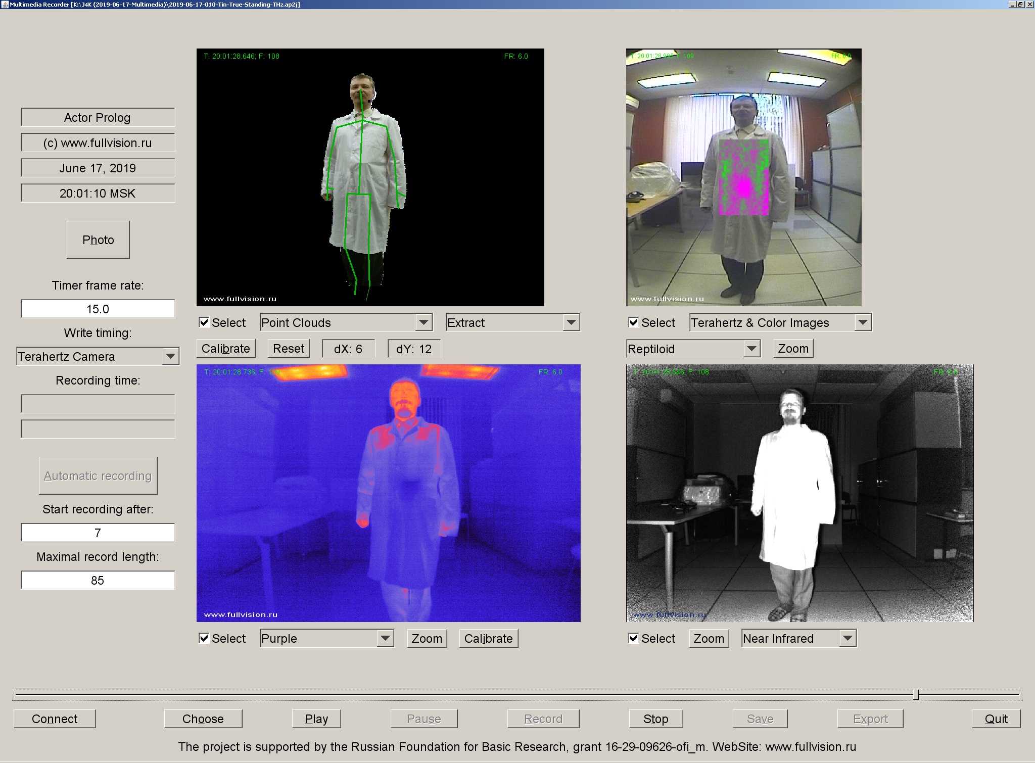 THz and thermal video data set, Thermal imaging, Terahertz images, THz, Terahertz