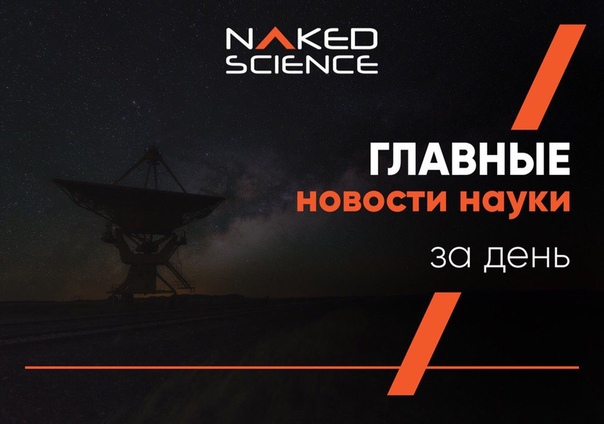 Самые важные новости науки за сегодня: 