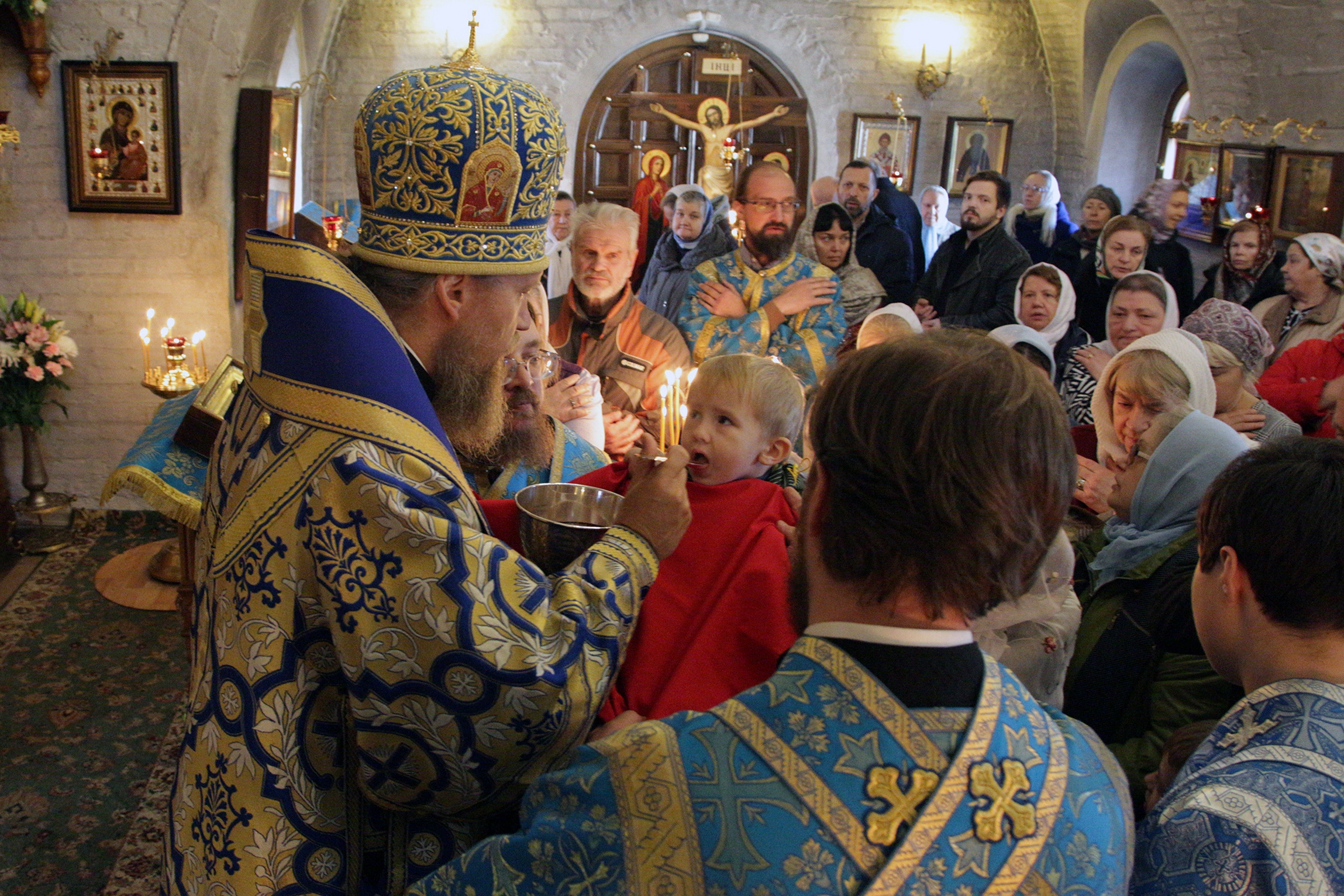 Епископ Домодедовский Иоанн возглавил богослужение в храме-часовне иконы Божией Матери "Всех скорбящих Радость" в Печатниках