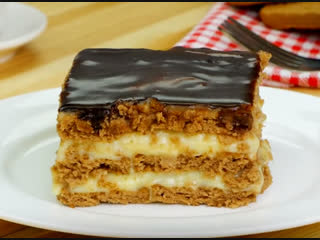 Вкусный и быстрый Банановый торт с печеньем - всего за 15 минут! | Больше рецептов в группе Десертомания