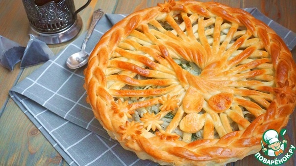 Пирог с мойвой и укропом