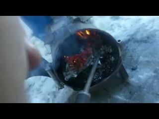 Печь из газового баллона