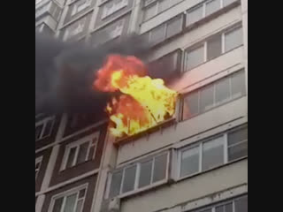 Пожар в квартире на Флотской улице