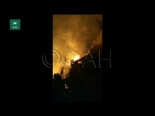 ФАН публикует видео пожара магазина в Старой Купавне