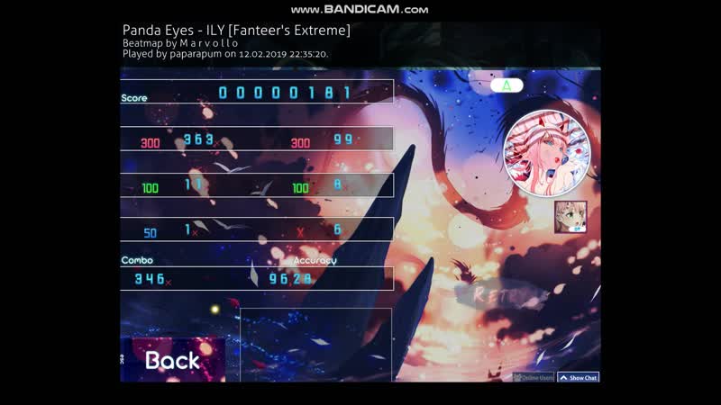 Osu! ILY 6.5 stars (AR 9.5)